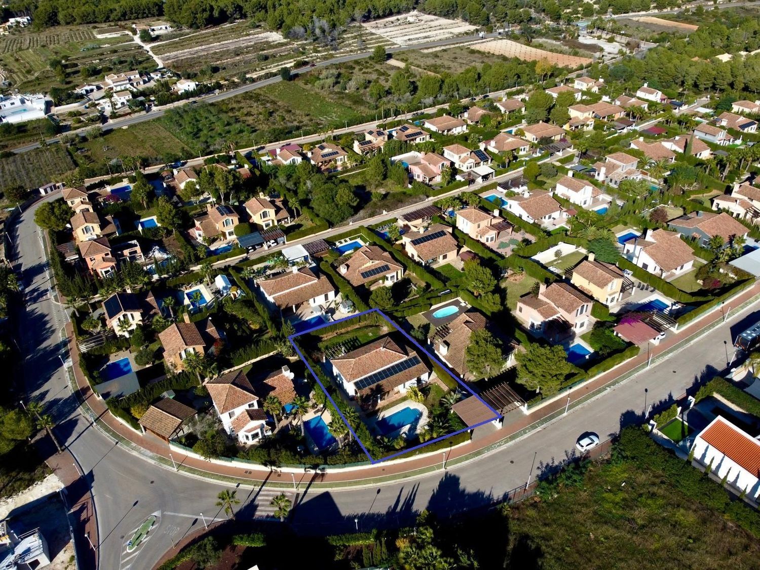 Uitzicht vanaf terras